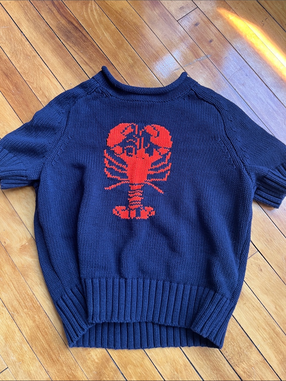 Free Assembly Navy Crewneck Lobster Sweater